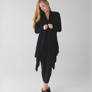 Lululemon Express Yourself Wrap Cardigan Sweater Bamboo Cashmere Knit